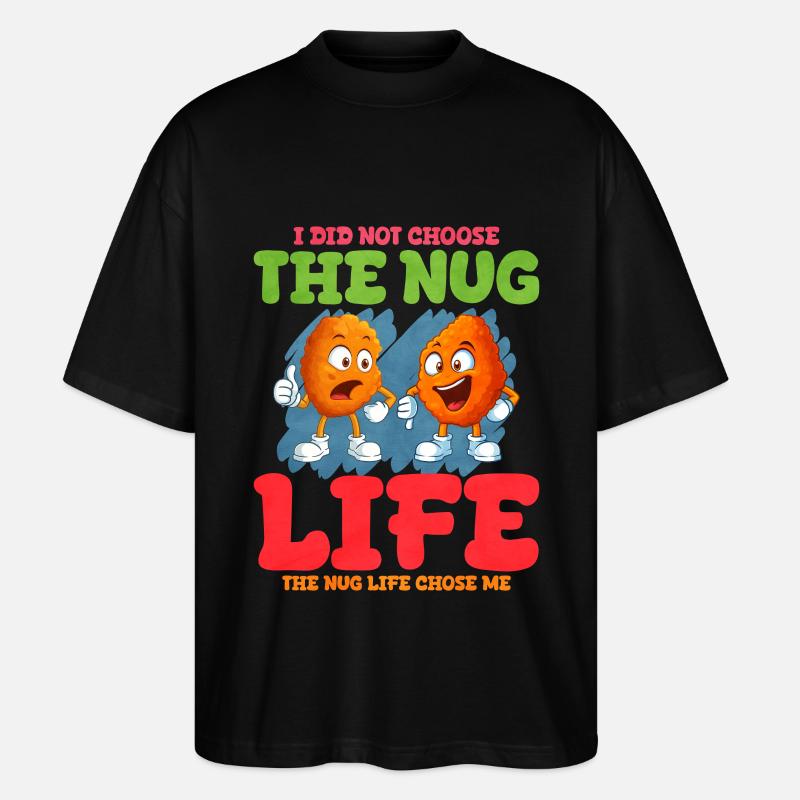 Chicken Nugget - Stanley/Stella Oversized Unisex Bio T-Shirt Blaster 2.0 - Schwarz