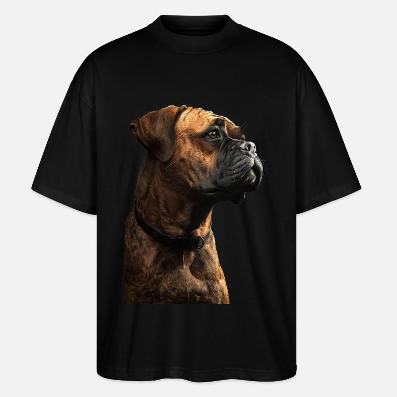 Bullmastiff - Stanley/Stella Oversized Unisex Bio T-Shirt Blaster 2.0 - Schwarz