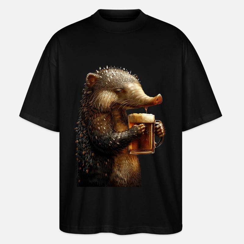 Ameisenbär - Stanley/Stella Oversized Unisex Bio T-Shirt Blaster 2.0 - Schwarz