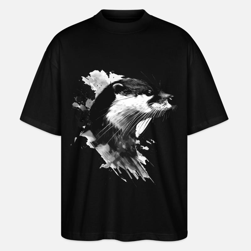 Otter - Stanley/Stella Oversized Unisex Bio T-Shirt Blaster 2.0 - Schwarz