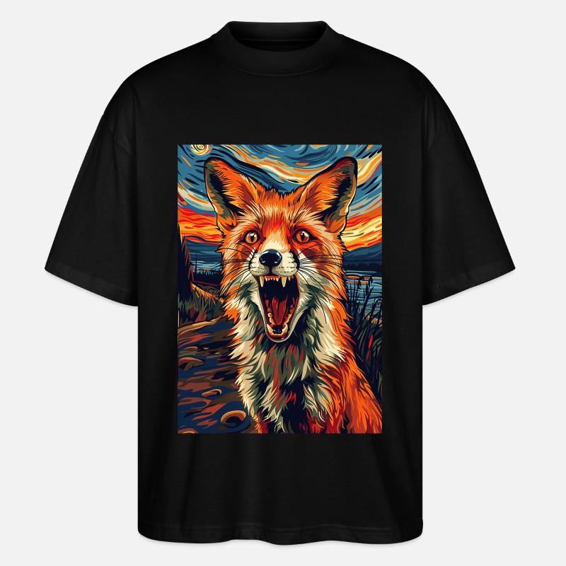 Renard - T-shirt bio Blaster 2.0 coupe oversize Stanley/Stella Unisexe - noir