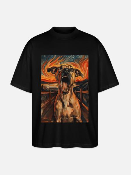Chien - T-shirt bio Blaster 2.0 coupe oversize Stanley/Stella Unisexe - noir