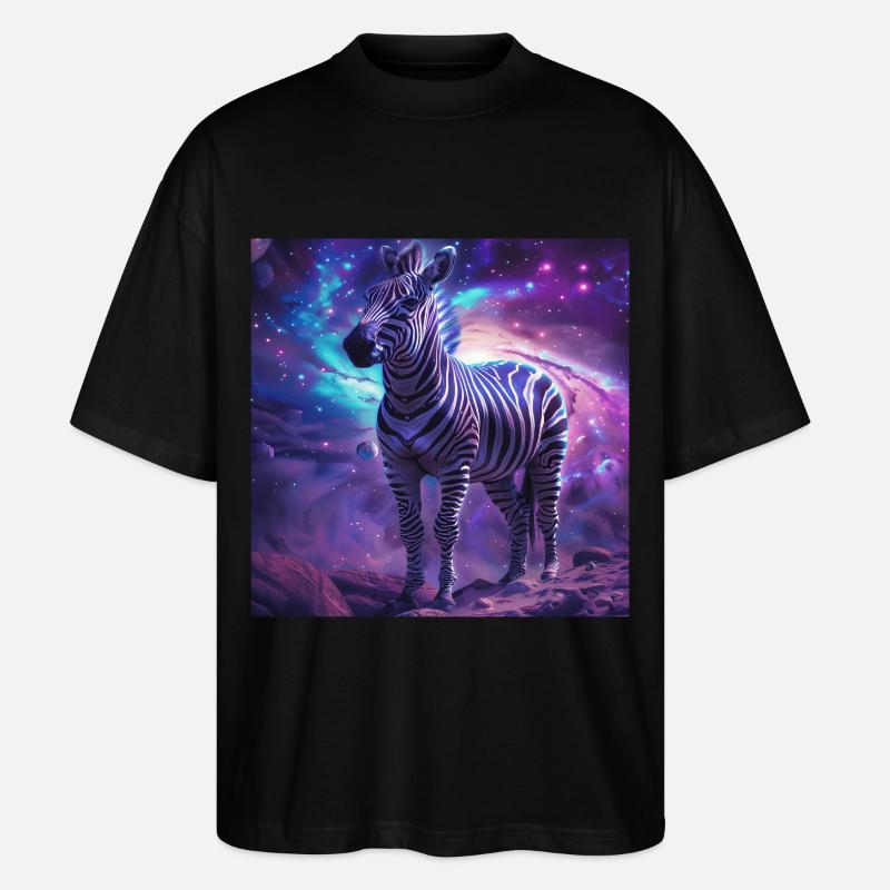 Zebra - Stanley/Stella Oversized Unisex Bio T-Shirt Blaster 2.0 - Schwarz