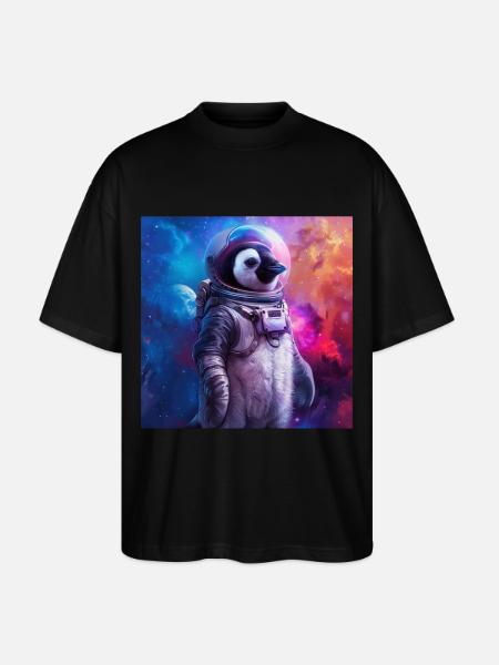 Penguin - Stanley/Stella Oversized Unisex Organic T-shirt Blaster 2.0 - black