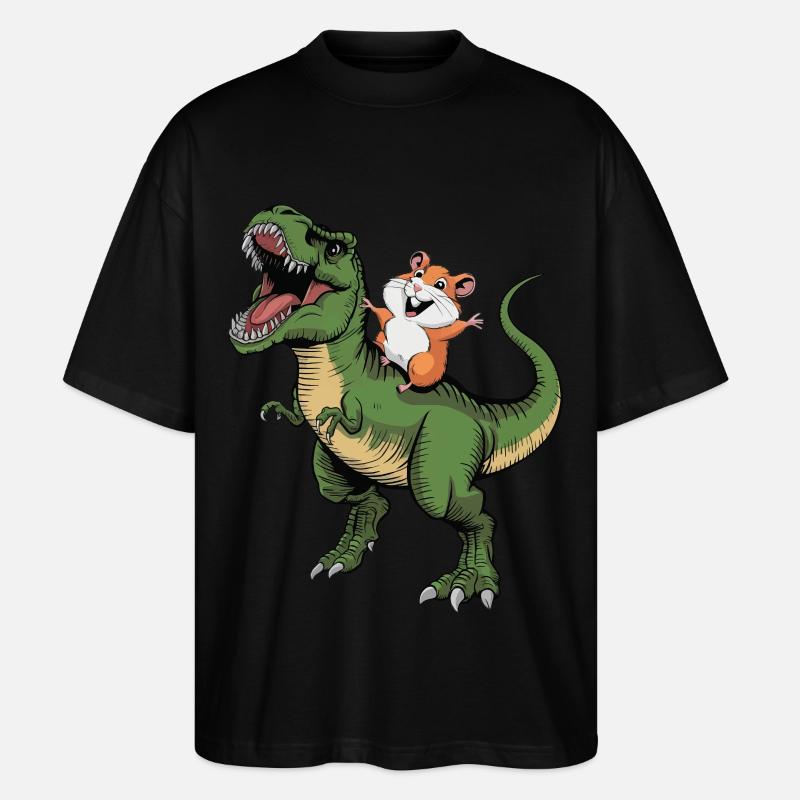 Hamster - Stanley/Stella Oversized Unisex Bio T-Shirt Blaster 2.0 - Schwarz