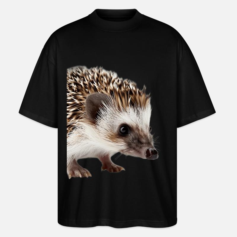 Hérisson - T-shirt bio Blaster 2.0 coupe oversize Stanley/Stella Unisexe - noir