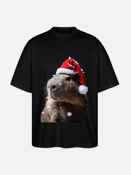 Capybara - Stanley/Stella Oversized Unisex Organic T-shirt Blaster 2.0 - black