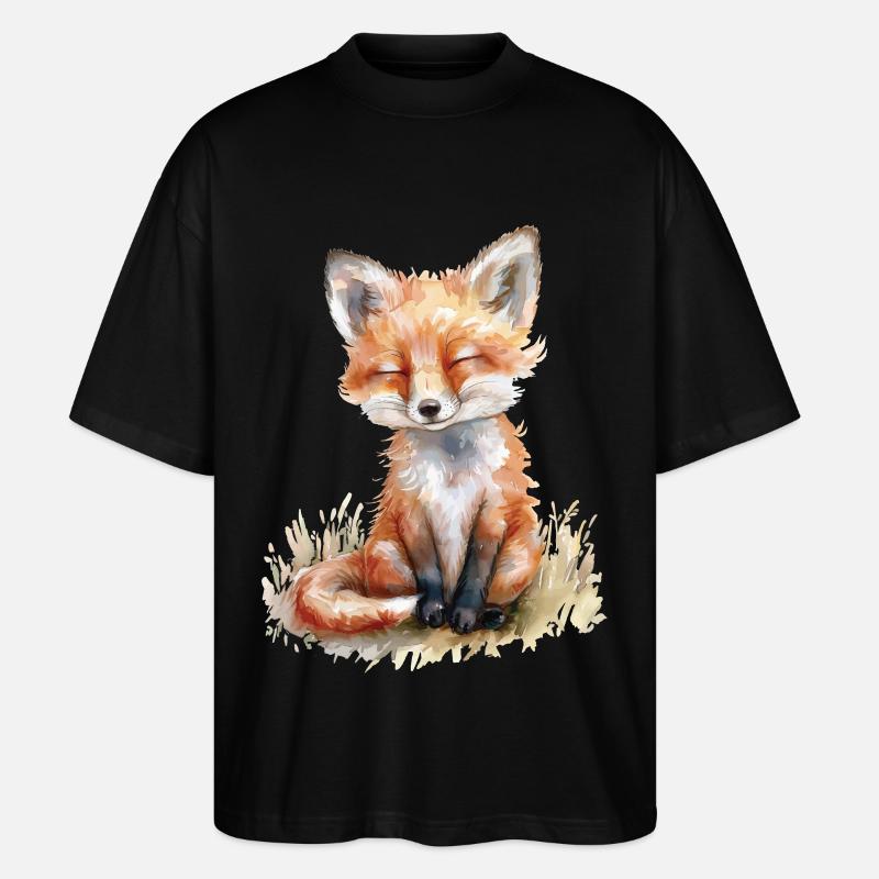 Fuchs - Stanley/Stella Oversized Unisex Bio T-Shirt Blaster 2.0 - Schwarz