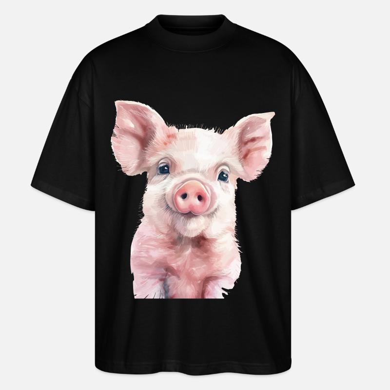 Cochon - T-shirt bio Blaster 2.0 coupe oversize Stanley/Stella Unisexe - noir