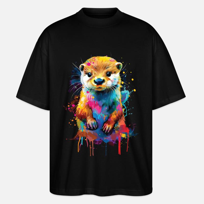 Otter - Stanley/Stella Oversized Unisex Bio T-Shirt Blaster 2.0 - Schwarz
