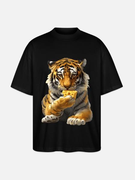 Tiger - Stanley/Stella Oversized Unisex Organic T-shirt Blaster 2.0 - black