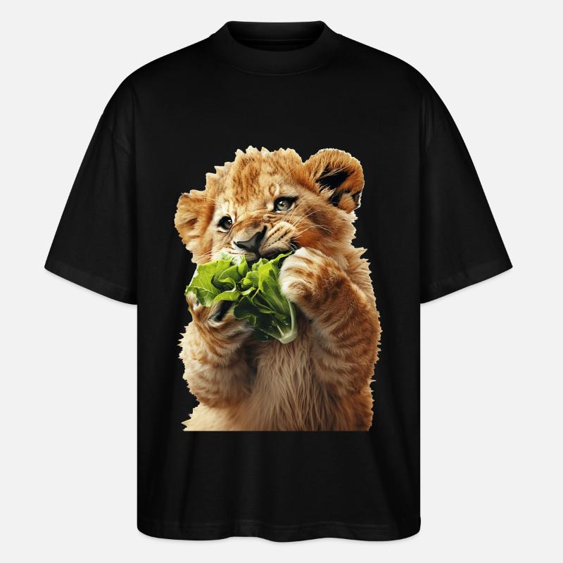 Löwe - Stanley/Stella Oversized Unisex Bio T-Shirt Blaster 2.0 - Schwarz