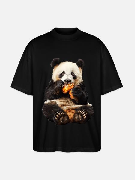 Panda - T-shirt bio Blaster 2.0 coupe oversize Stanley/Stella Unisexe - noir