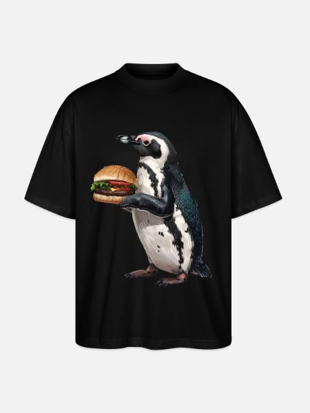 Penguin - Stanley/Stella Oversized Unisex Organic T-shirt Blaster 2.0 - black