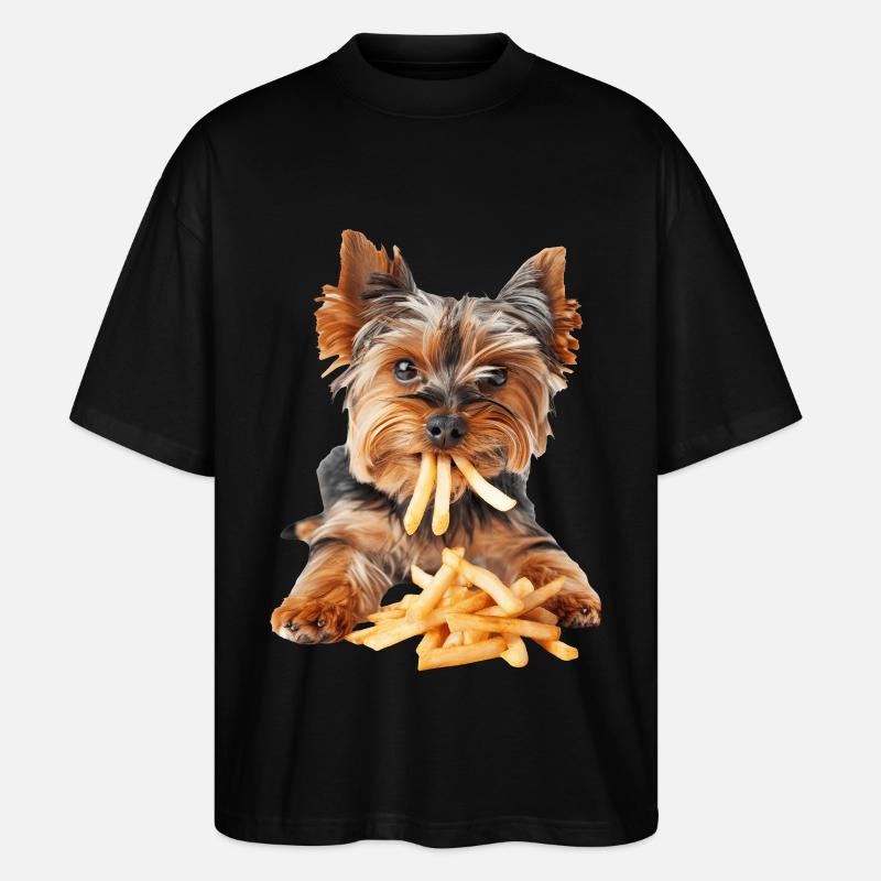 Yorkshire Terrier - Stanley/Stella Oversized Unisex Bio T-Shirt Blaster 2.0 - Schwarz