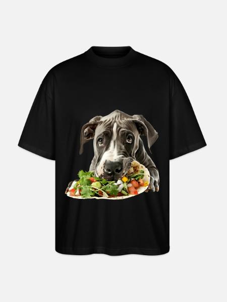 Great Dane - Stanley/Stella Oversized Unisex Organic T-shirt Blaster 2.0 - black