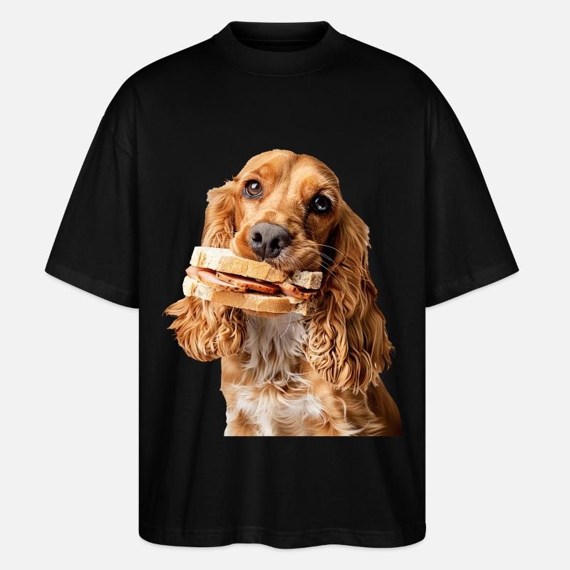 Cocker Spaniel - Stanley/Stella Oversized Unisex Organic T-shirt Blaster 2.0 - black