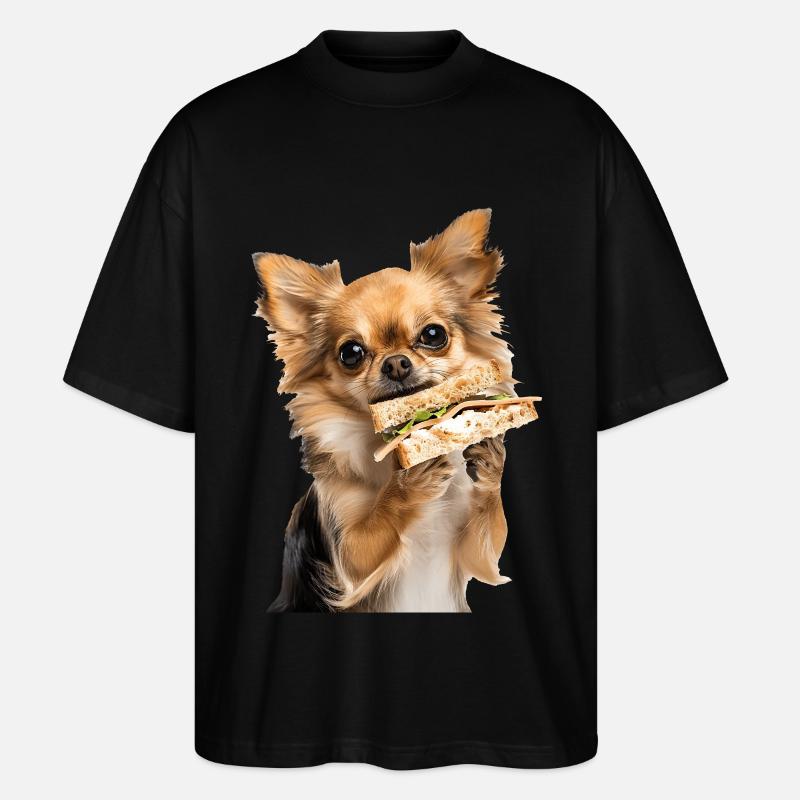 Chihuahua - Stanley/Stella Oversized Unisex Bio T-Shirt Blaster 2.0 - Schwarz