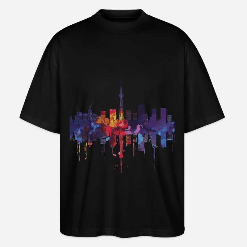 Fukuyama - Stanley/Stella Oversized Unisex Bio T-Shirt Blaster 2.0 - Schwarz