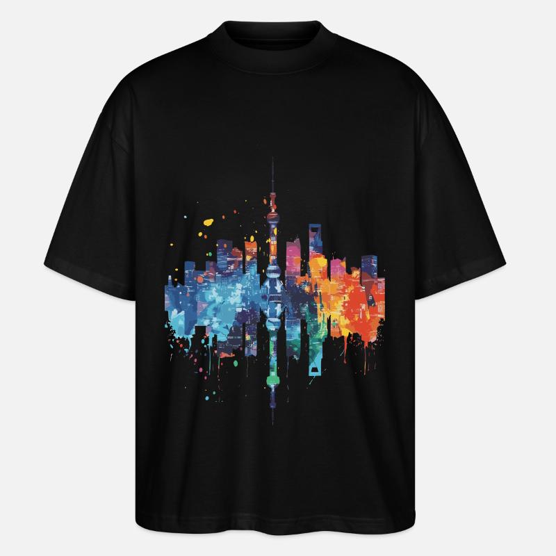Minō - T-shirt bio Blaster 2.0 coupe oversize Stanley/Stella Unisexe - noir