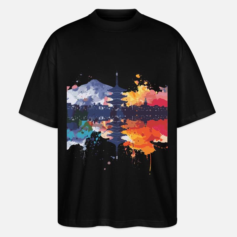 Nagano - T-shirt bio Blaster 2.0 coupe oversize Stanley/Stella Unisexe - noir