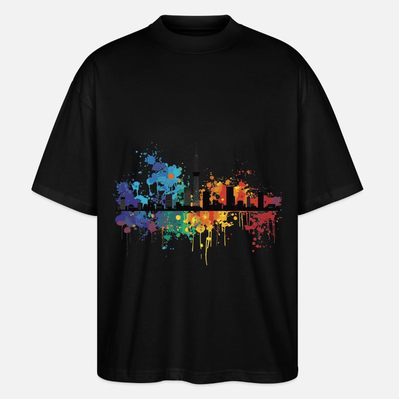 Niihama - T-shirt bio Blaster 2.0 coupe oversize Stanley/Stella Unisexe - noir