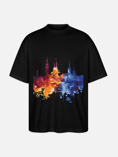 Hoogeveen - Stanley/Stella Oversized Unisex Bio T-Shirt Blaster 2.0 - Schwarz