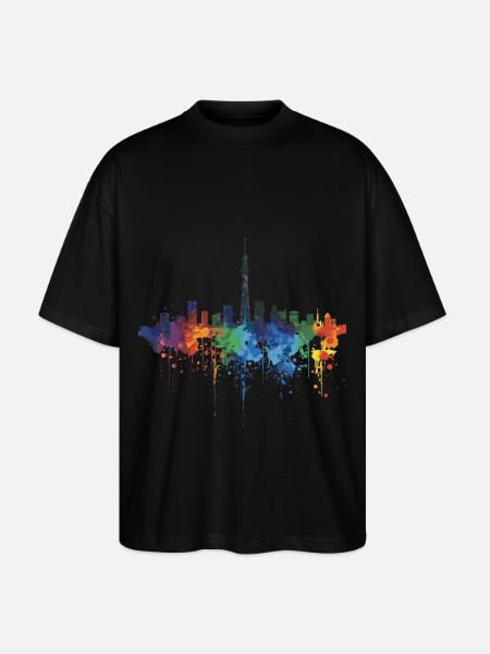 Ube - T-shirt bio Blaster 2.0 coupe oversize Stanley/Stella Unisexe - noir