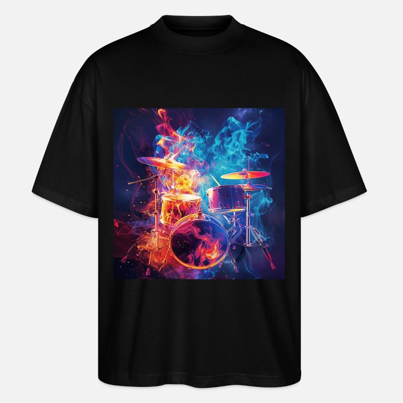 Percussion - Stanley/Stella Oversized Unisex Organic T-shirt Blaster 2.0 - black