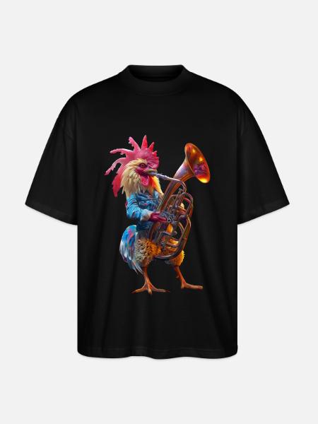 Hahn Tuba - Stanley/Stella Oversized Unisex Bio T-Shirt Blaster 2.0 - Schwarz
