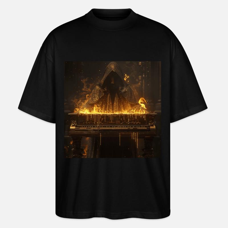Klavier - Stanley/Stella Oversized Unisex Bio T-Shirt Blaster 2.0 - Schwarz