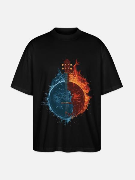 Banjo - Stanley/Stella Oversized Unisex Bio T-Shirt Blaster 2.0 - Schwarz