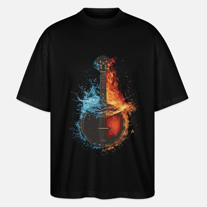 Banjo - Stanley/Stella Oversized Unisex Bio T-Shirt Blaster 2.0 - Schwarz