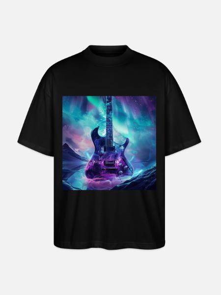 Gitarre - Stanley/Stella Oversized Unisex Bio T-Shirt Blaster 2.0 - Schwarz