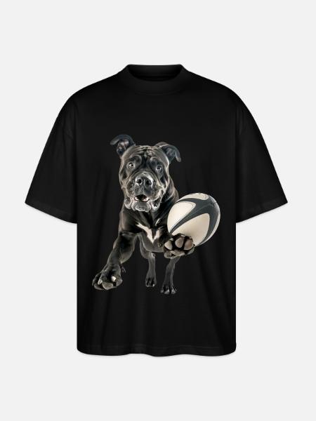 Cane Corso - Stanley/Stella Oversized Unisex Bio T-Shirt Blaster 2.0 - Schwarz