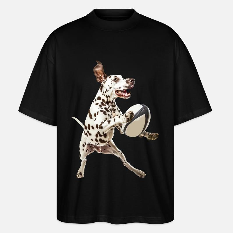 Dalmatiner - Stanley/Stella Oversized Unisex Bio T-Shirt Blaster 2.0 - Schwarz