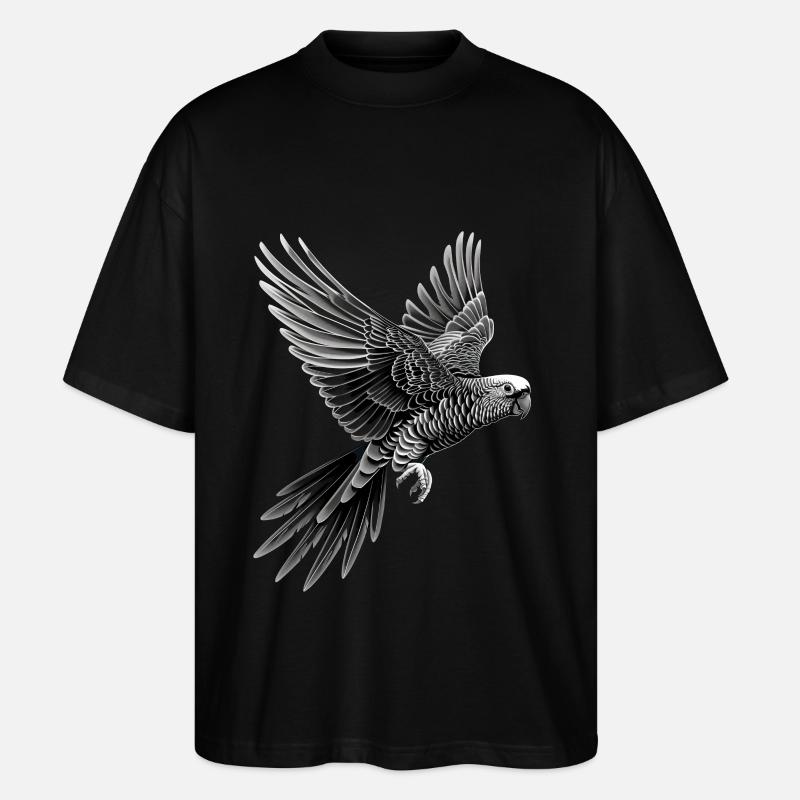 Sittiche - Stanley/Stella Oversized Unisex Bio T-Shirt Blaster 2.0 - Schwarz