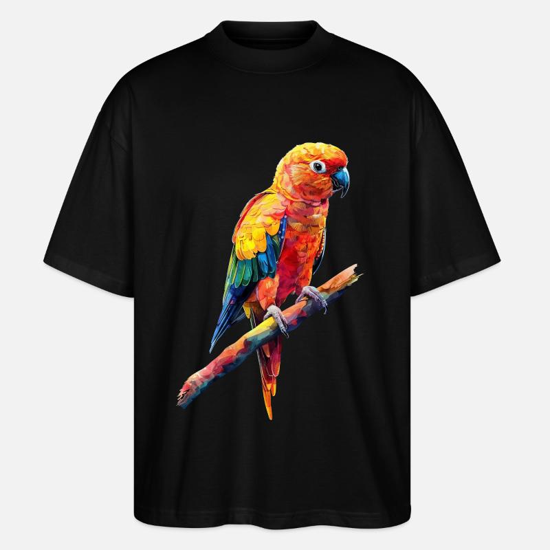 Sittiche - Stanley/Stella Oversized Unisex Bio T-Shirt Blaster 2.0 - Schwarz