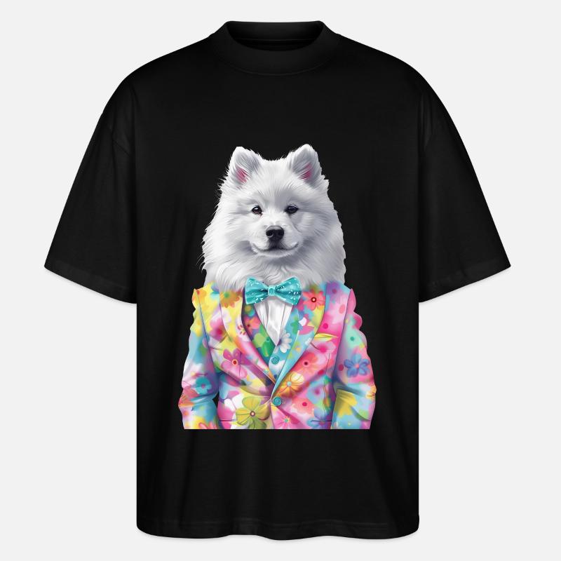 Samojede - Stanley/Stella Oversized Unisex Bio T-Shirt Blaster 2.0 - Schwarz