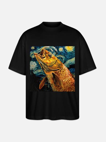 Tarpon - Stanley/Stella Oversized Unisex Bio T-Shirt Blaster 2.0 - Schwarz