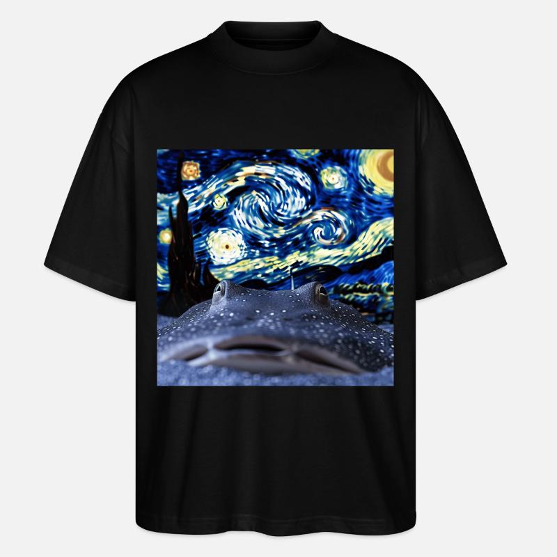 Stachelrochen - Stanley/Stella Oversized Unisex Bio T-Shirt Blaster 2.0 - Schwarz