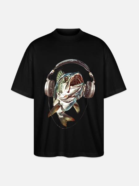 Tarpon - Stanley/Stella Oversized Unisex Bio T-Shirt Blaster 2.0 - Schwarz