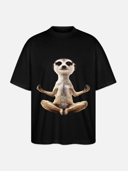 Erdmännchen - Stanley/Stella Oversized Unisex Bio T-Shirt Blaster 2.0 - Schwarz