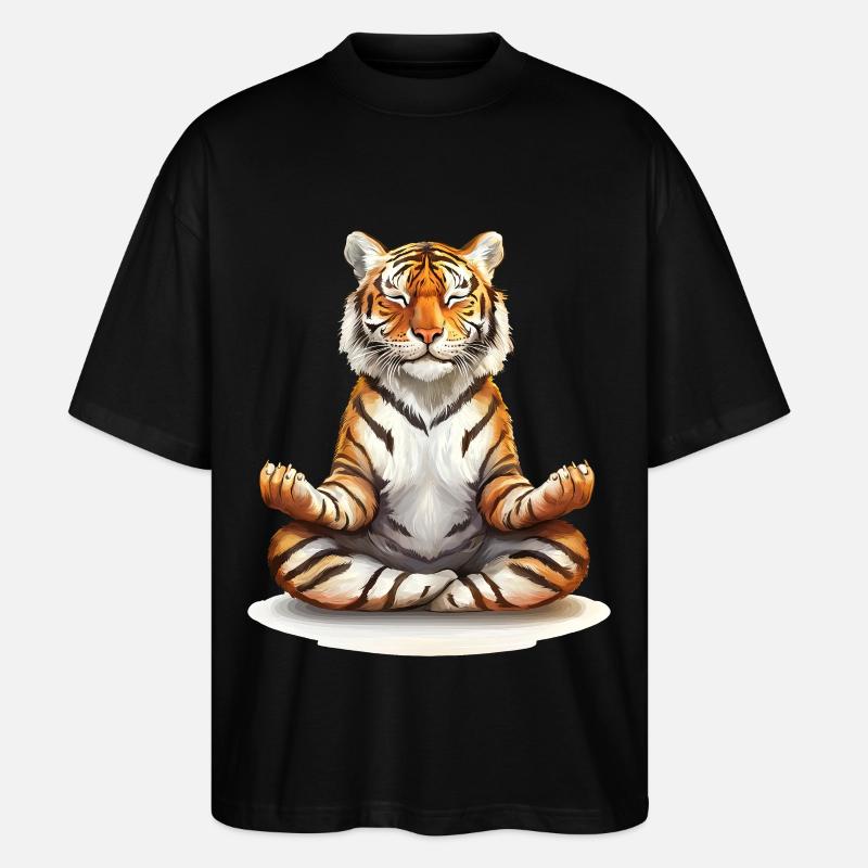 Tiger - Stanley/Stella Oversized Unisex Bio T-Shirt Blaster 2.0 - Schwarz