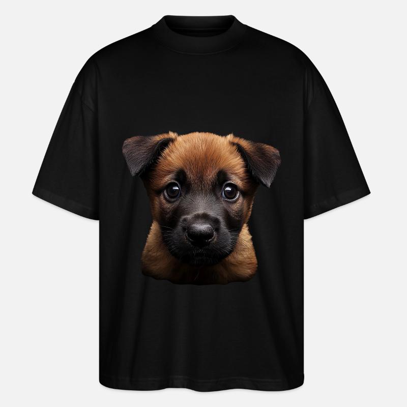 Belgischer Malinois - Stanley/Stella Oversized Unisex Bio T-Shirt Blaster 2.0 - Schwarz