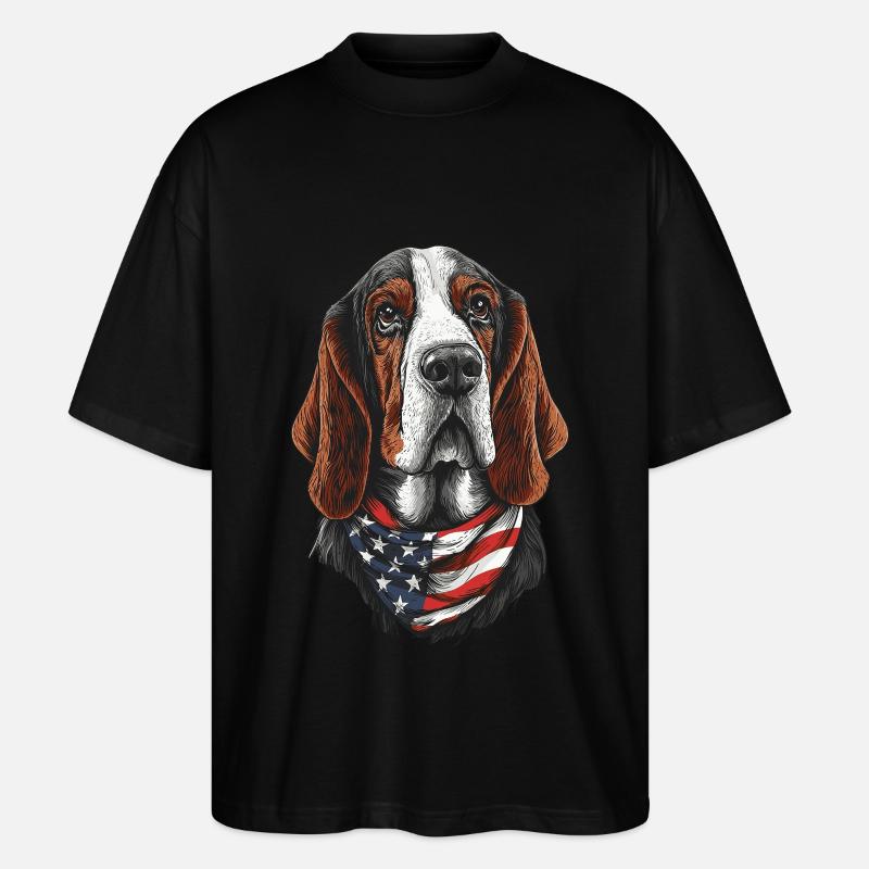 Basset - Stanley/Stella Oversized Unisex Bio T-Shirt Blaster 2.0 - Schwarz