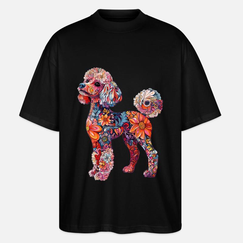 Pudel - Stanley/Stella Oversized Unisex Bio T-Shirt Blaster 2.0 - Schwarz