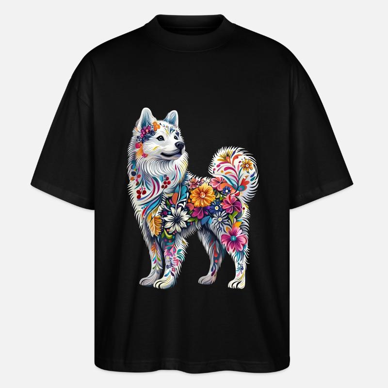 Samojede - Stanley/Stella Oversized Unisex Bio T-Shirt Blaster 2.0 - Schwarz