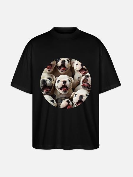 Bulldogge - Stanley/Stella Oversized Unisex Bio T-Shirt Blaster 2.0 - Schwarz