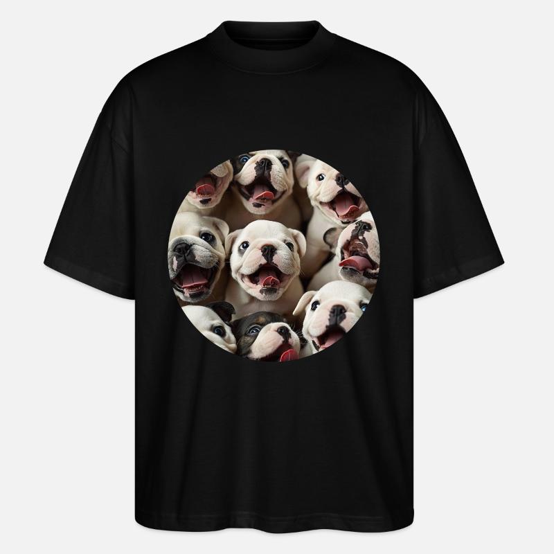 Bulldogge - Stanley/Stella Oversized Unisex Bio T-Shirt Blaster 2.0 - Schwarz
